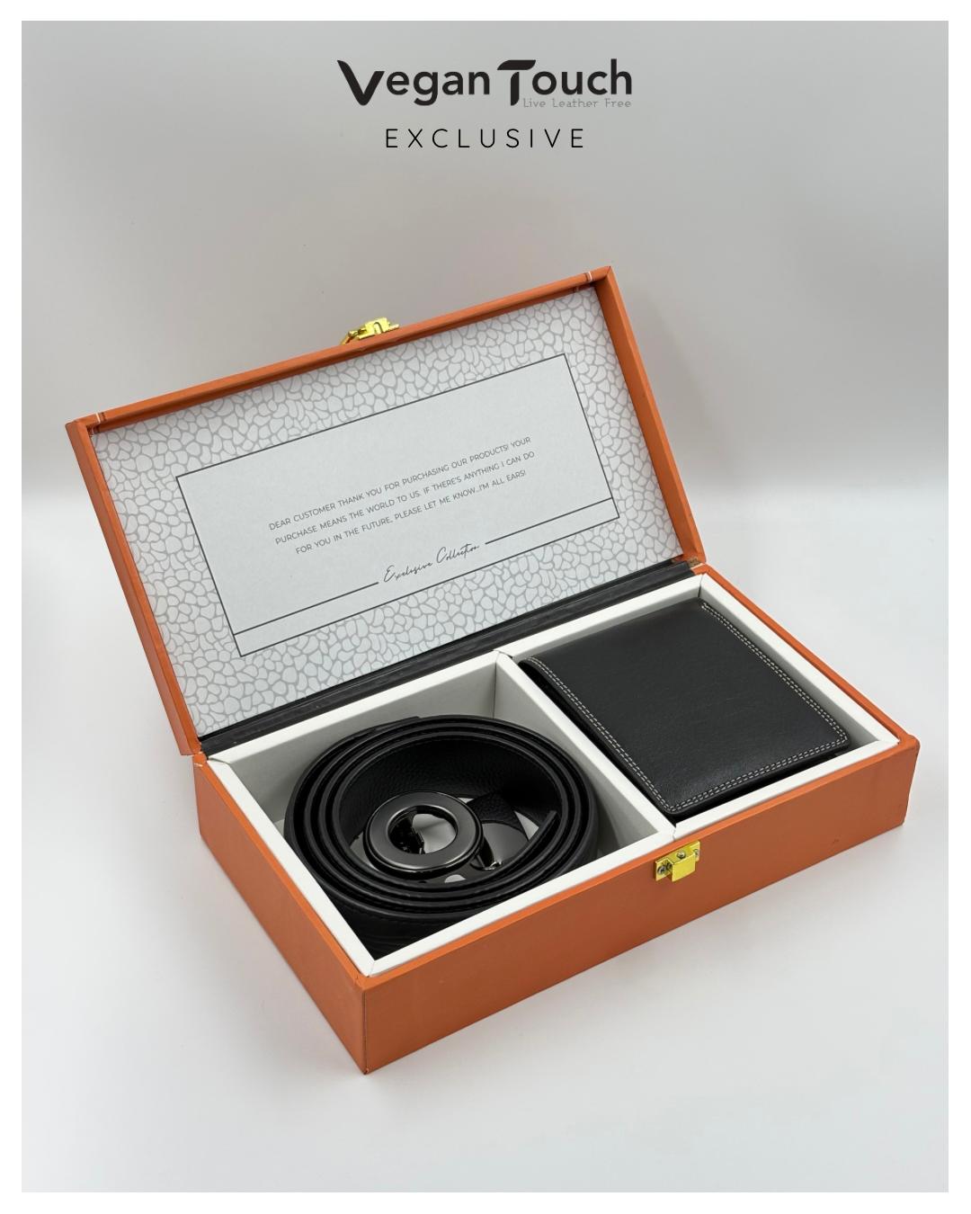 Orange Gift Box — Belt + Wallet