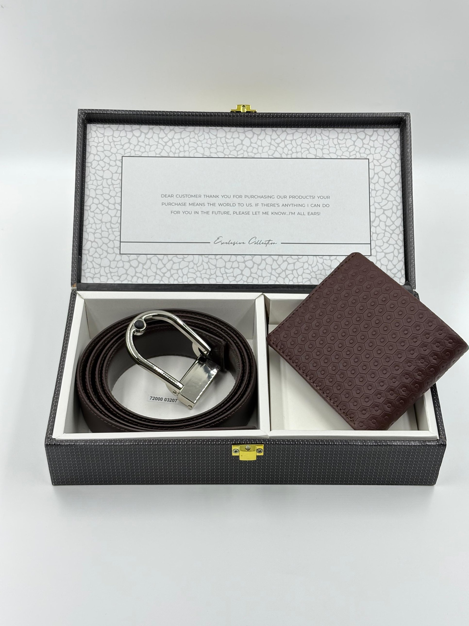 Brown Gift Box — Belt + Wallet