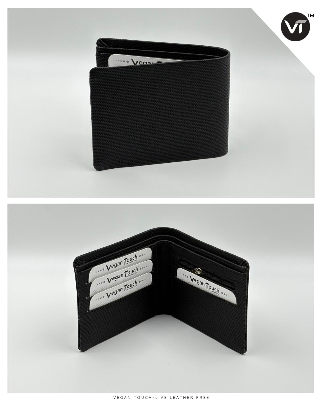 Black Textured Wallet